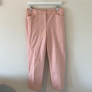 White House Black Market Pink slim trousers